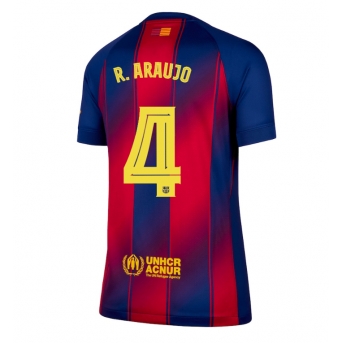 Barcelona Ronald Araujo #4 Maglia Gara Casa Repliche 2025-26 Donna Maniche Corte